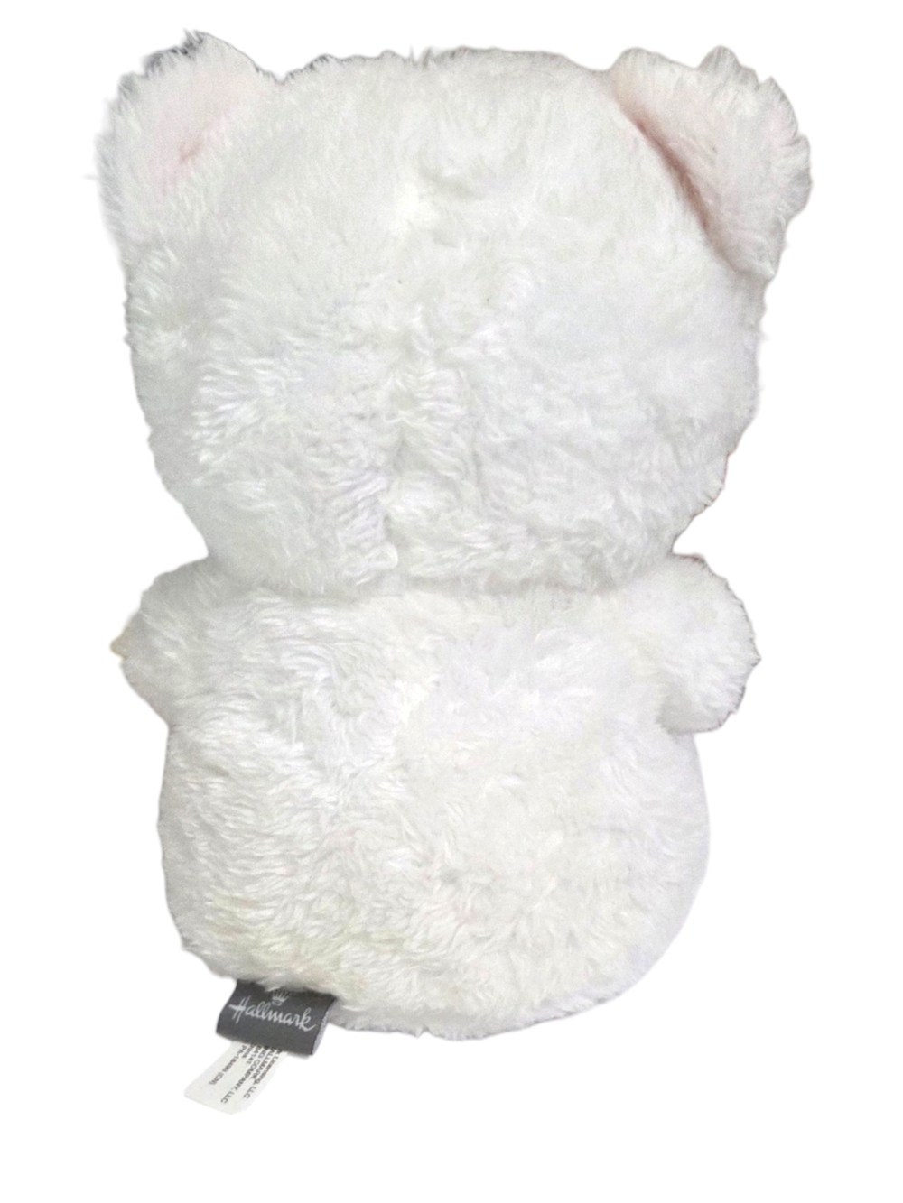 Hallmark 2019 White Plush Bear Holding Red Heart - Soft Cuddly Toy - Picture 5 of 12